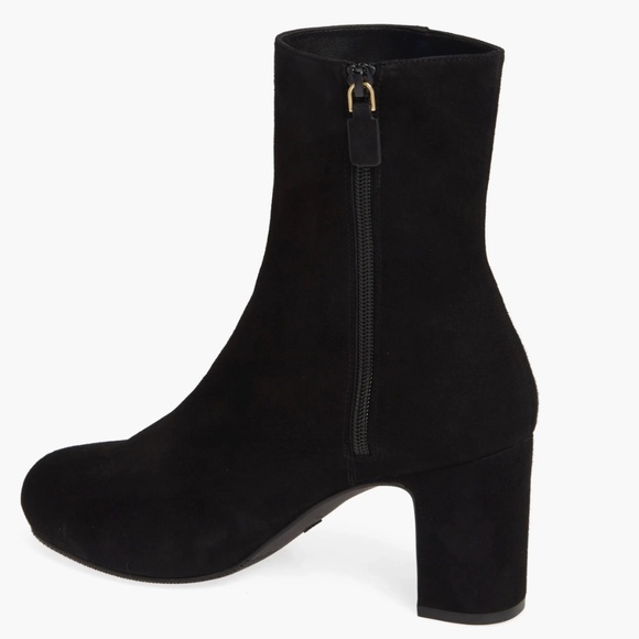 ✨NWT✨ STUART WEITZMAN Gianella Block Heel Booties Boots in Black Sz 9M, EU 39.5 - Picture 4 of 7